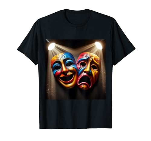 Teatro Teatro Máscaras Comedia y Tragedia Camiseta