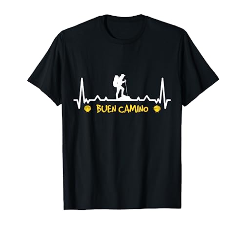 El Camino de Santiago Compostela Peregrino Vieira Camiseta