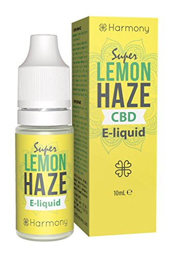Harmony E-líquido de CBD (más de 99% pureza) - Terpenos de Super Lemon Haze - 600 mg CBD en 10 ml - Sin Nicotina