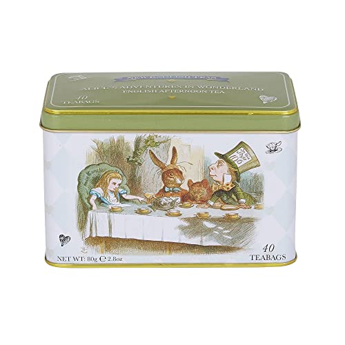New English Teas Alice in Wonderland Tea Tin with 40 English Afternoon teabags