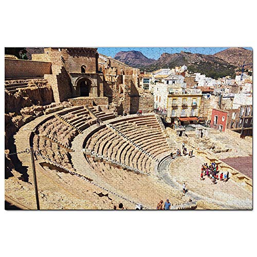 España Teatro Romano Cartagena Puzzle 1000 Piezas para Adultos Familia Rompecabezas Recuerdo Turismo Regalo
