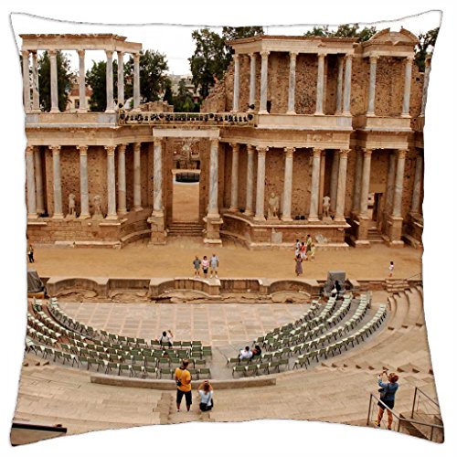 Teatro romano de Mérida, España - Funda de cojín (18